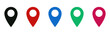 © icons gate - Location icon symbol , Map pin place marker. location pointer icon symbol in flat style. Red Location pin icon, Navigation sign