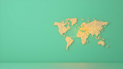 Poster - Dynamic Digital Painting of Global Economic Connections