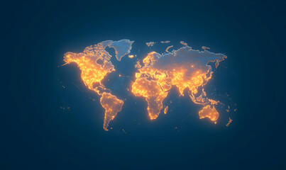 Poster - Dynamic Digital Painting of Global Network Connections