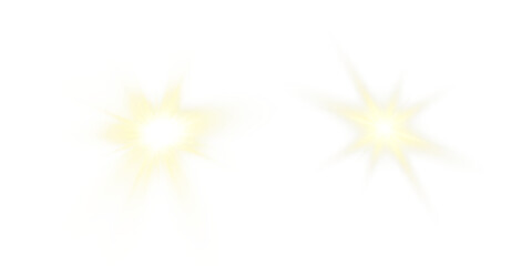 Wall Mural - vector transparent sunlight with sun glare. overlay, sun rays and glare, sun, sunrays, light transit