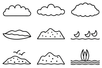 Poster - Silt Line Art Minimalistic Concept for Beautiful Design Illustration  