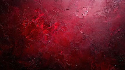 Poster - A textured abstract background featuring deep red hues with dark accents, evoking emotion and depth.