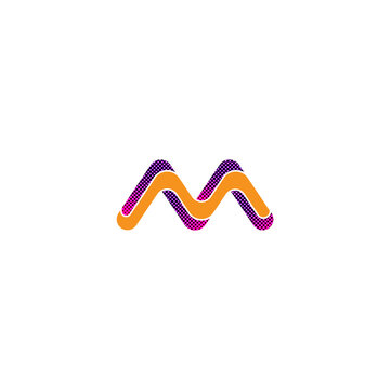 Letter M shadow
