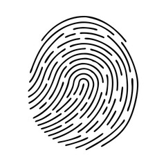 Wall Mural - fingerprint icon, fingerprint vector illustration-simple illustration of fingerprint, perfect for fi