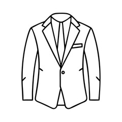 Wall Mural - suit icon, suit vector illustration-simple illustration of suit, perfect for suit logos and icons