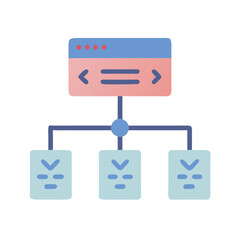  Stylish Branching Code Icon