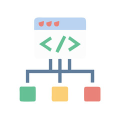  Comprehensive Branching Code Icon