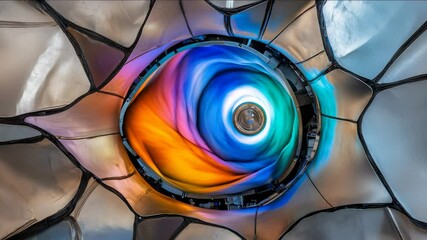 Poster - Vibrant Abstract Eye Design