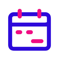 Poster - Calendar Icon Design with Modern Colors for Event Planning  