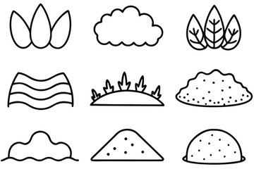 Poster - Soil Line Art Illustration Detailed Design for Environmental Artwork  