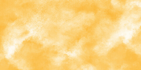 Wall Mural - Abstract watercolor background with orange paint. Brush strokes background design. Hand drawn digital art background with cloudy smoke. Watercolor stain on a transparent background.