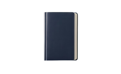 Poster - Minimalist dark blue notebook design with clean lines and simple cover for modern stationery enthusiasts