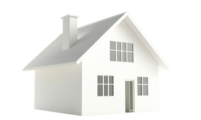 Poster - Minimalist isolated house mockup showcasing modern architectural design elements and clean lines