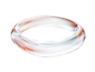 Aufkleber - Minimalist isolated glass ring mockup showcasing elegant design and smooth lines for display or branding purposes