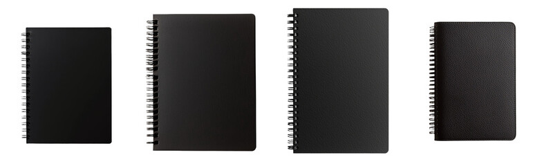 Aufkleber - Variety of isolated minimalist notebook mockups showcasing different sizes and textures for design presentations
