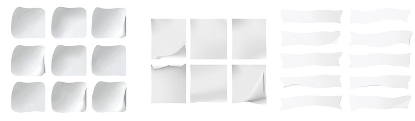 Aufkleber - Minimalist mockup collection featuring unique textures and patterns in isolated design compositions