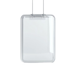 Leinwandbilder - Minimalist hanging display mockup with clear background for showcasing products or artwork