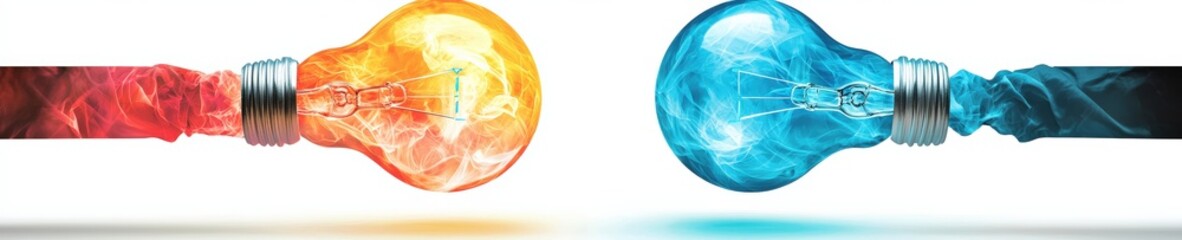 Poster - A side-by-side depiction of creative and analytical thinking merging together, Critical Thinking Skills