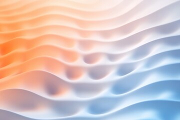 Aufkleber - Abstract orange and blue waves