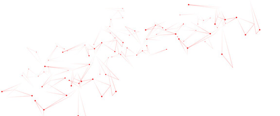 Poster - Vector Connect link background. global network technology concept. Digital technology futuristic internet network speed connection red background.