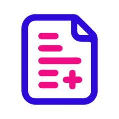 Poster - Document Icon with Edit Symbol in Vibrant Colors  