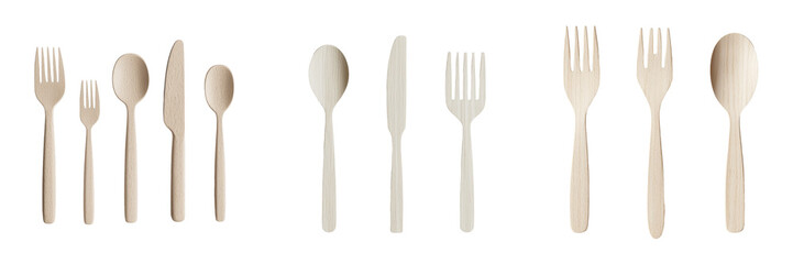 Poster - Minimalist cutlery mockups showcasing diverse utensils in a modern style