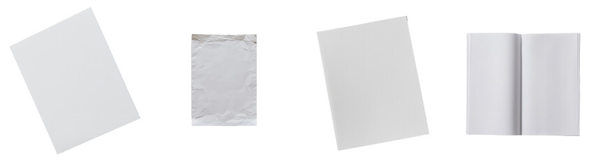 Poster - Minimalist mockups featuring various isolated paper and packaging designs for creative presentations or design projects