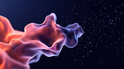 Aufkleber - Abstract cloud with particles
