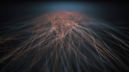 Leinwandbilder - Dynamic energy flow visualization abstract space digital art dark environment perspective view technology concept