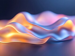 Aufkleber - Abstract colorful wave illustration