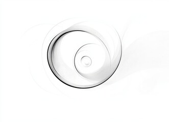 Poster - Abstract brown lines that swirl create a decorative element, making them perfect for introducing elegance and visual intrigue to various design works