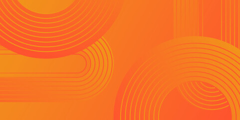 Poster - abstract orange fluid banner template background. modern concept for graphic design. orange color ba