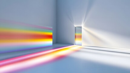 Poster - Prism Dispersing Light into Rainbow Colors