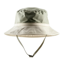 Poster - Bucket hat mockup in neutral tones showcasing minimalist design on isolated background