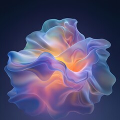 Aufkleber - Abstract color floating shape backdrop
