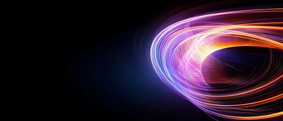 Poster - Abstract Swirl of Light and Color