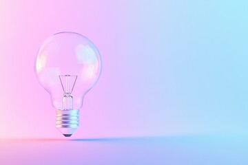 Wall Mural - Clear light bulb