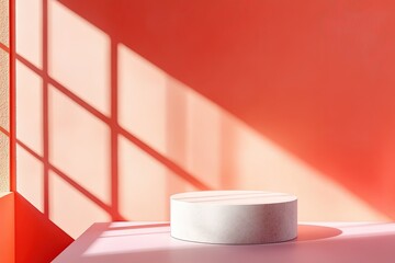 Wall Mural - Minimal stage and shadow