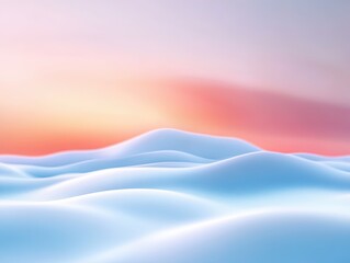 Aufkleber - Abstract pastel landscape