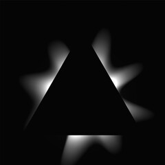 Poster - Triangle illuminate light frame