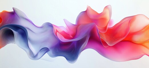 Poster - colorful abstract wave design with flowing shapes and gradients for modern backgrounds