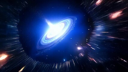 Wall Mural - abstract background with space for text, Witness the captivating formation of a galaxy, showcasing vibrant colors and a dynamic spiral structure. The bright core emits powerful streams of energy