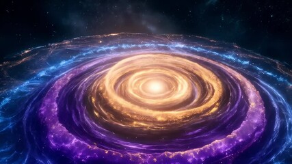 Wall Mural - spiral galaxy background, Immerse yourself in the stunning visual of a galaxy forming, showcasing vibrant spirals of stars and cosmic gas illuminated against a dark backdrop of deep space.