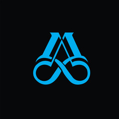Poster - MA Letter Logo Design. MA Creative letter logo design vector, MA Letter Initial Logo Design. MA monogram Logo Unique Concept Vector.