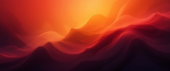 Aufkleber - Abstract Gradient Background Texture. Warm Red Orange And Yellow Hues Create Depth. Atmospheric Grainy Visual. Soft Blending Colors Offer A Sense Of Movement. Artistic Design.