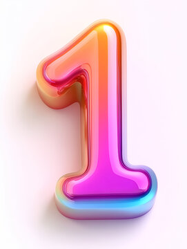 Holographic Alphabet glass  1 Letter Design