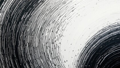Poster - Dynamic circular patterns abstract art digital composition high-contrast environment close-up view visual motion concept
