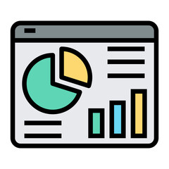 Poster - data visualization icon
