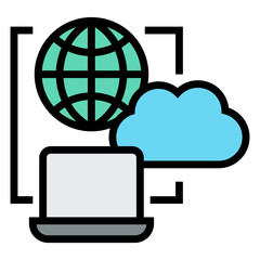 Poster - data communication vector icon
