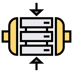 Poster - data compression icon